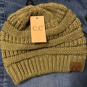 C.C Olive Knit Beanie
